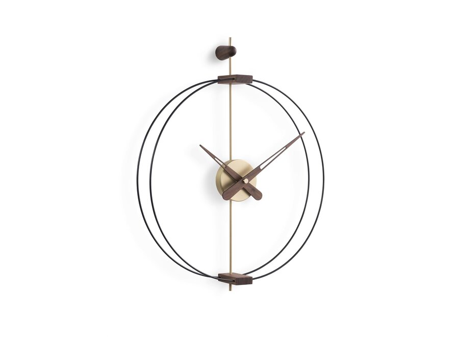 Design wall clock 'Micro Barcelona' G Gold