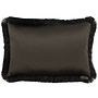 Decorative Pillow Dafne Dark Taupe Fringe Black/Taupe