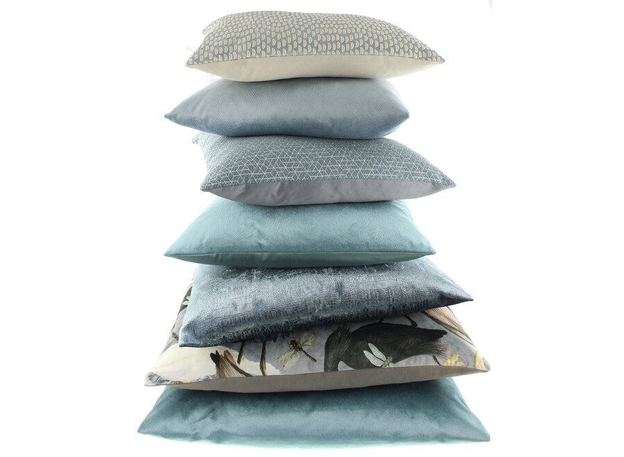 Decorative Pillow Perla Iced Blue