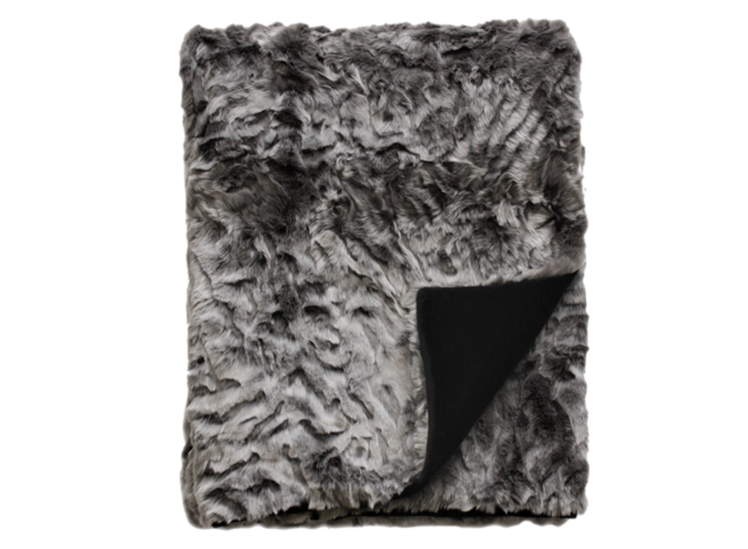 Fur Throw - Pewter Chinchilla