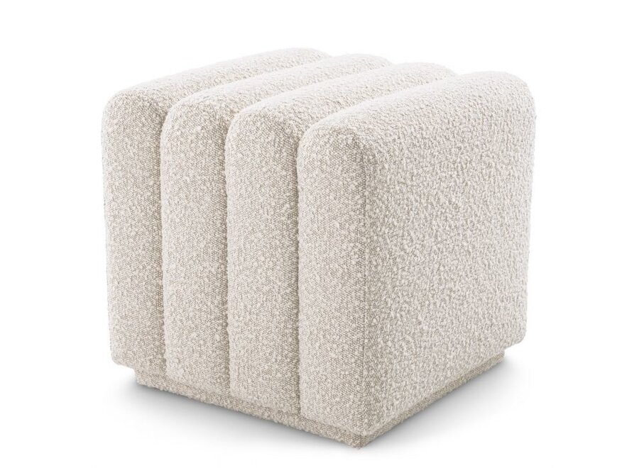 Stool ‘Bente' - Bouclé cream