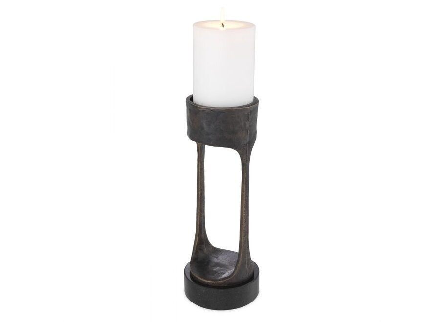 Candle holder Bologna - L - Bronze