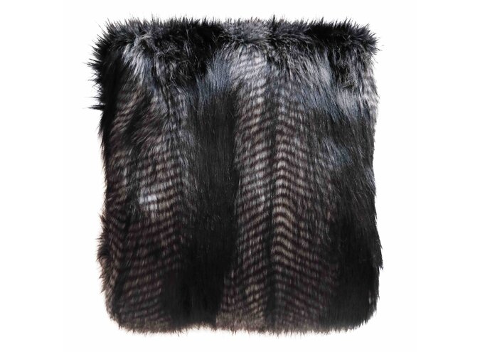 Fur Throw - Black Coyote