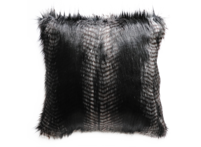 Fur Pillow - Black Coyote