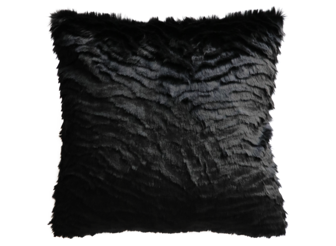 Fur Pillow - Black Tiger