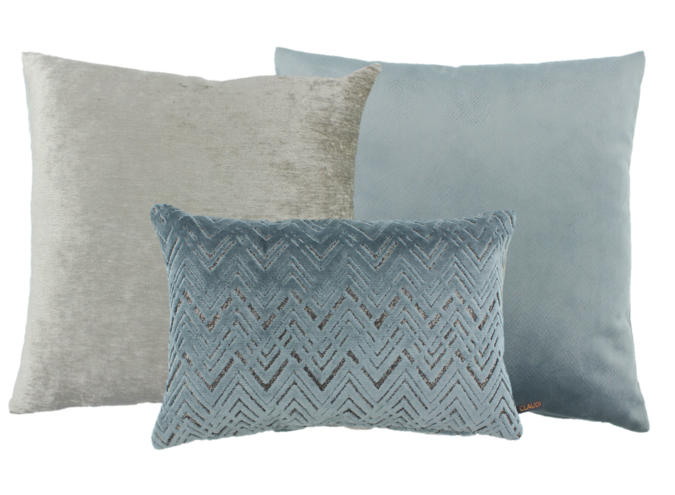 Pillow combination Iced Blue: Mitchel, Scarlet & Zophella