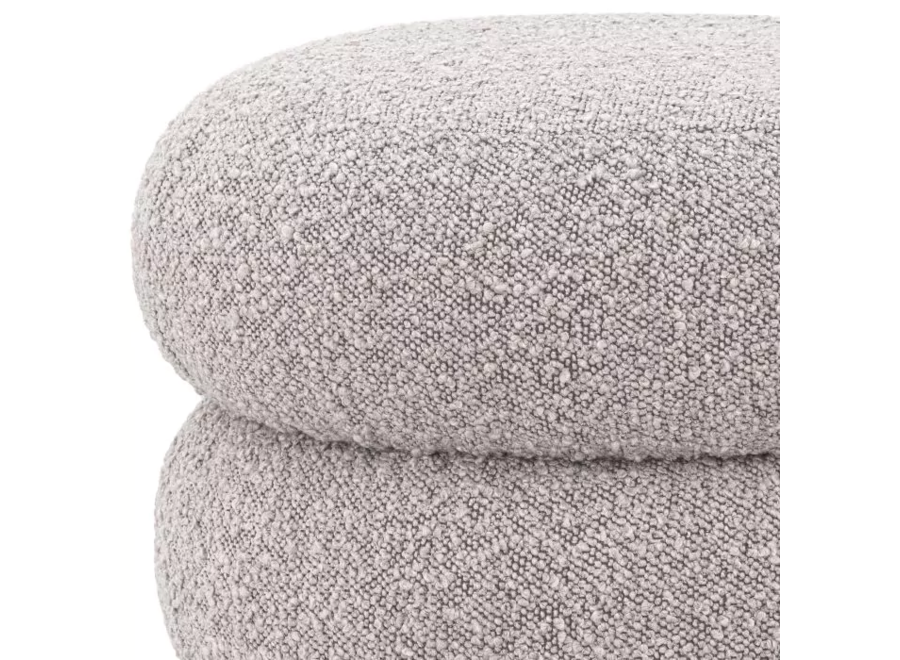 Stool ‘Tulum' - Bouclé grey