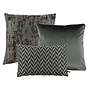 Pillow combination W| Black/Dark Taupe: Ambrella, Astrid & Leonara
