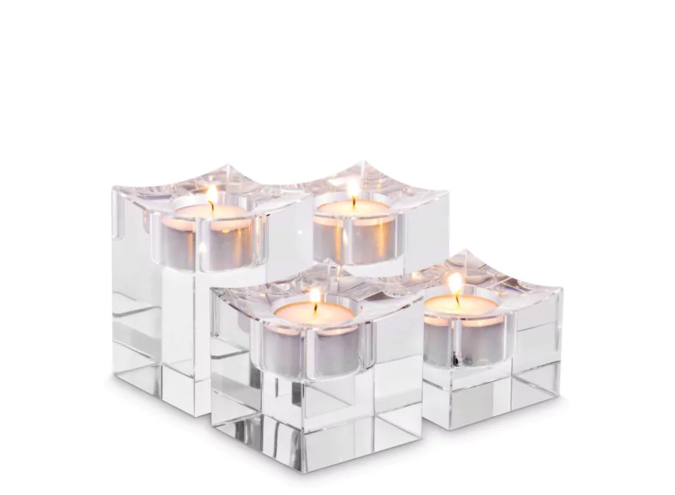 Candle holder ‘Giancarlo’ Set van 4 - Low