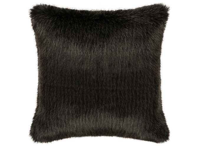 Fur Pillow - Black Wolf