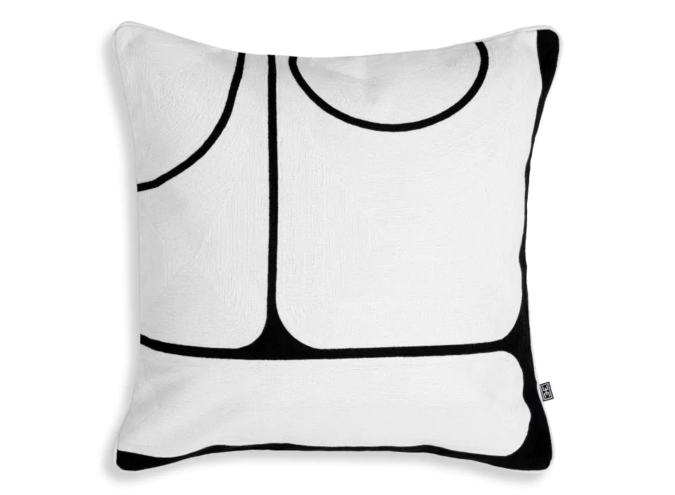 Pillow Sabrosa - White & Black