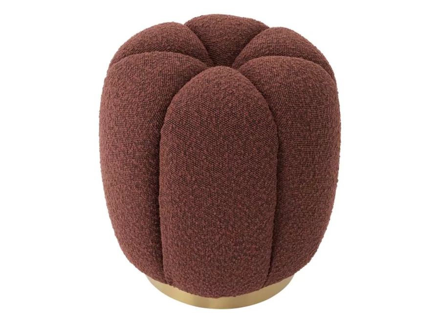 Stool ‘Orchanic'  - Bouclé rouge