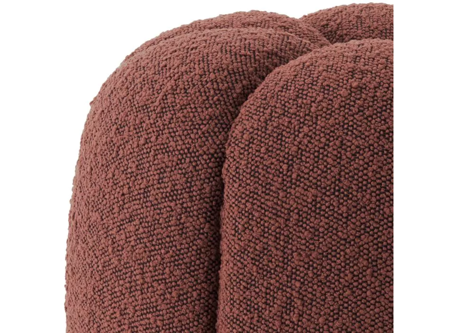 Stool ‘Orchanic'  - Bouclé rouge