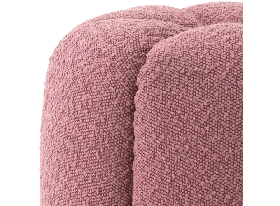 Stool ‘Orchanic'  - Bouclé rose