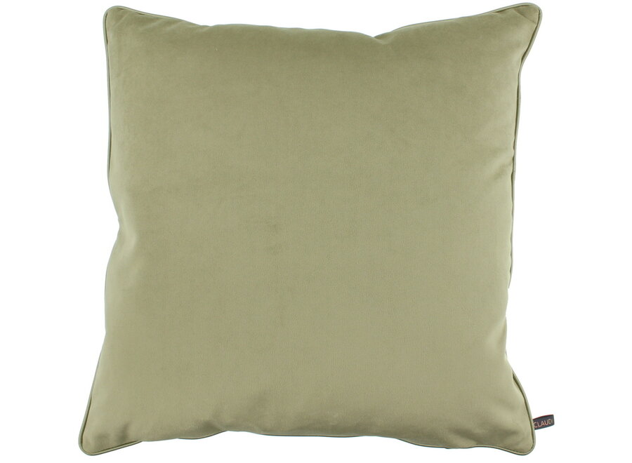 Decorative Pillow Rosana Olive + Piping Olive