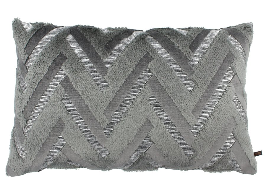 Decorative Pillow Chevron Grey