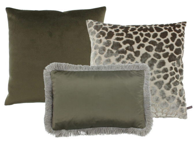 Pillow combination Olive/Sand: Glanice & Simala, Dafne