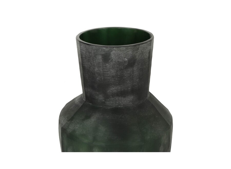 Vase 'Kunzite' L - Dark Green