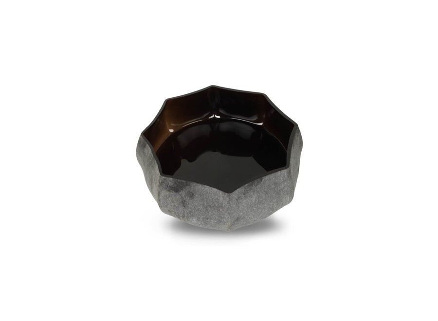 Bowl 'Onyx' color dark smoke