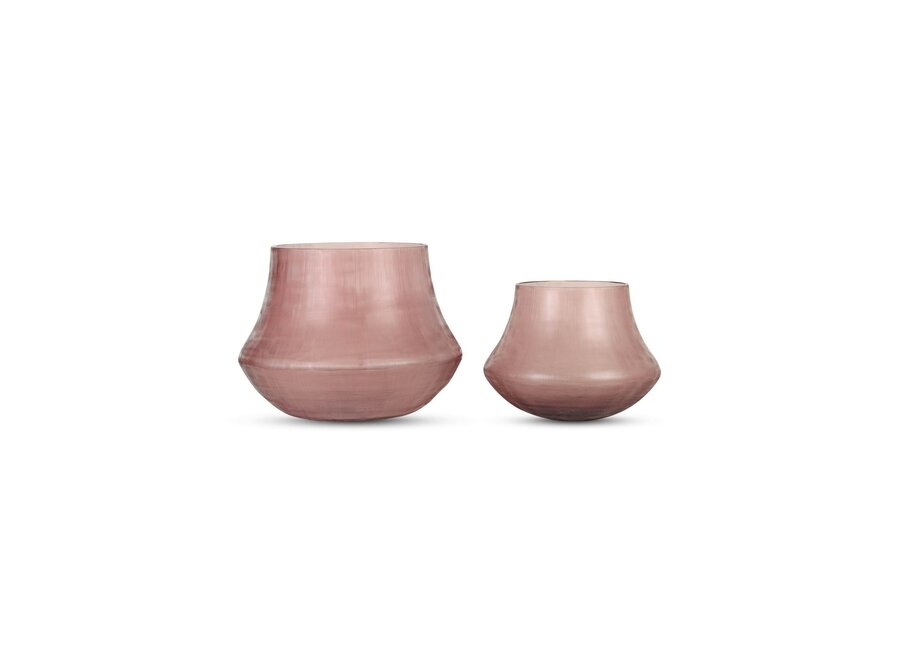 Vase 'Khooni' L - Aubergine