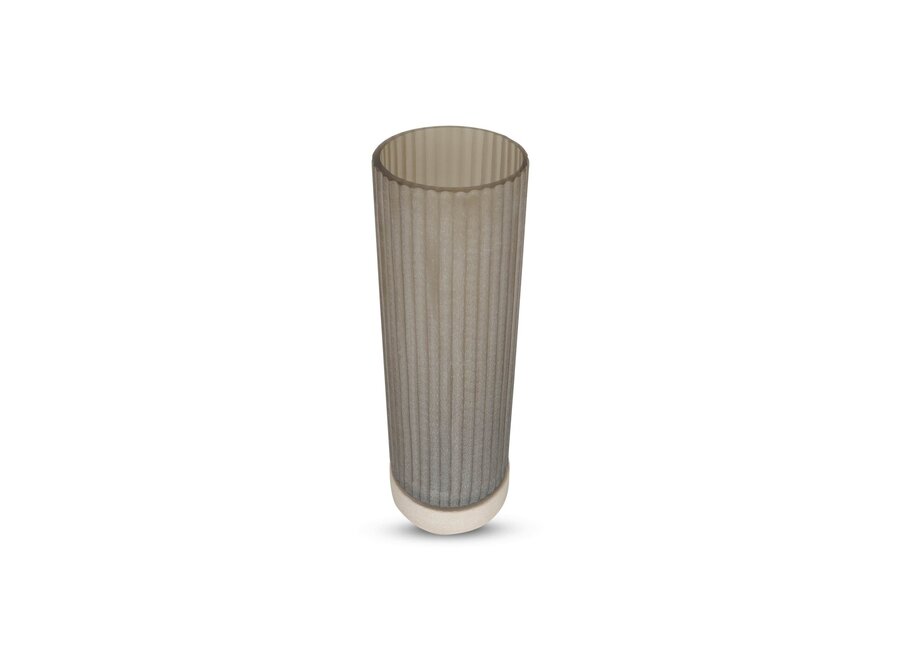 Vase 'Sanidine' M - Smoke