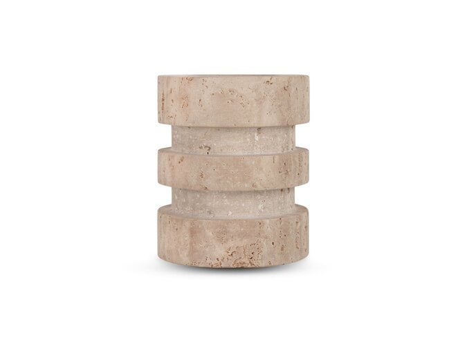 Candleholder 'Copenhagen' Travertine - M