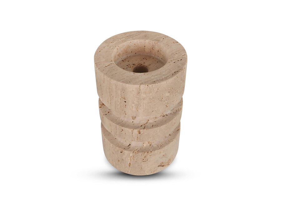 Candleholder 'Copenhagen' Travertine - L