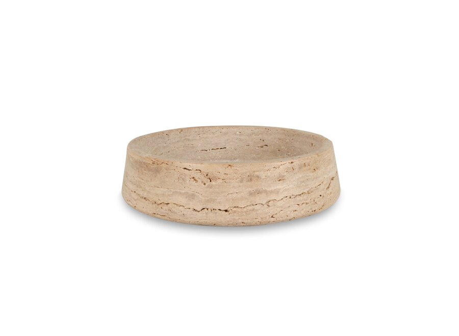 Bowl 'Aarhus' Travertine - M