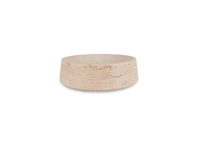 Bowl 'Aarhus' Travertine - L