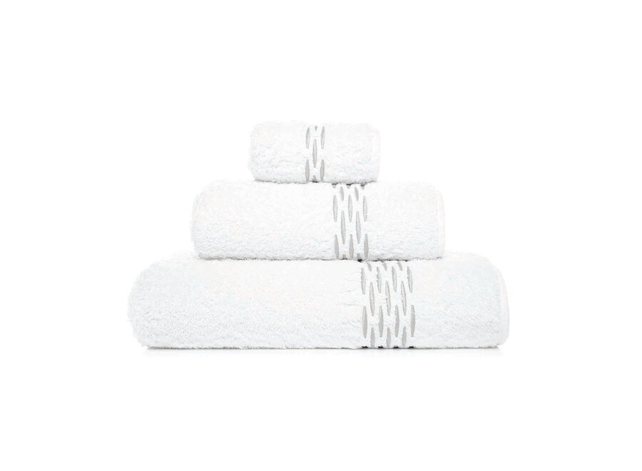 Towel 'Alhambra' - White/Silver