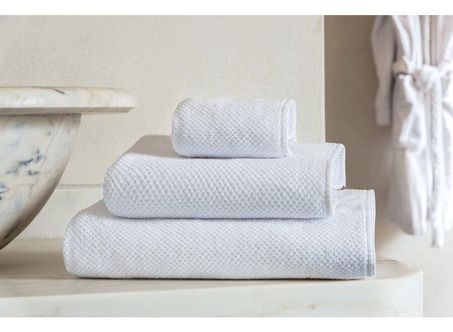 Towel 'Bee Waffle' - White