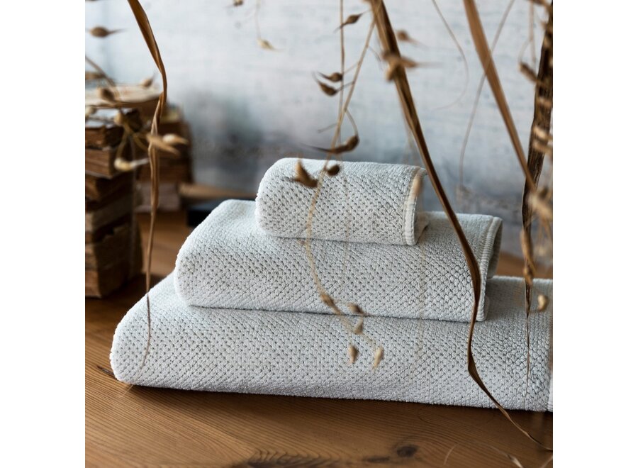 Towel 'Linen Waffle' - White