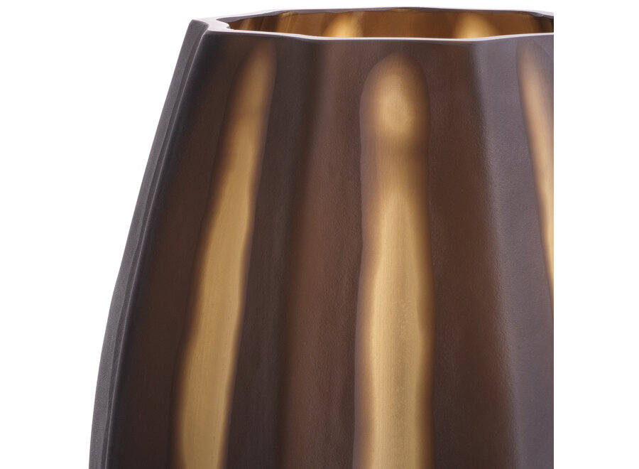 Vase 'Tiara' - S - Dark brown
