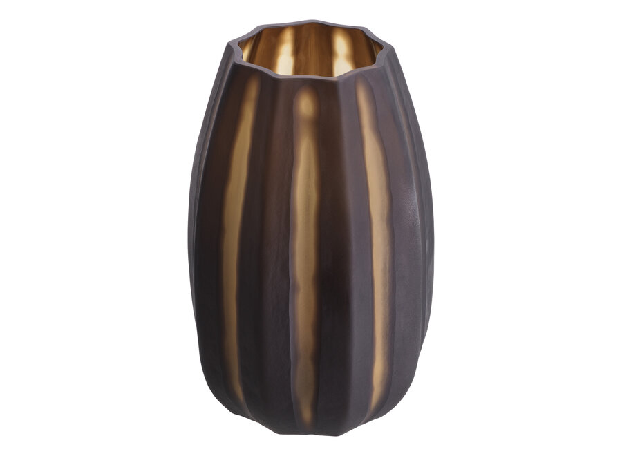 Vase 'Tiara' - S - Dark brown