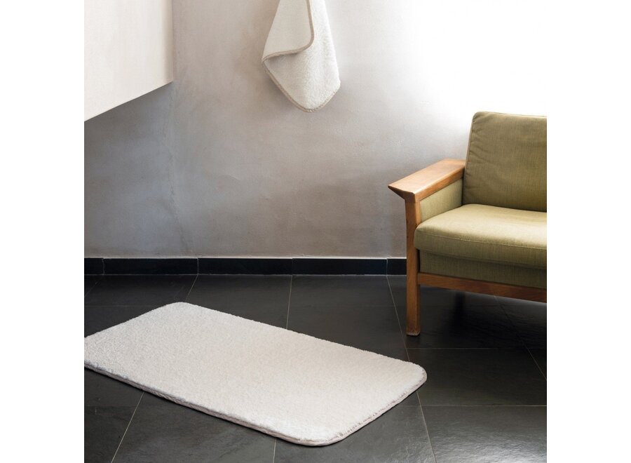 Bathmat 'Linen Snow' - White