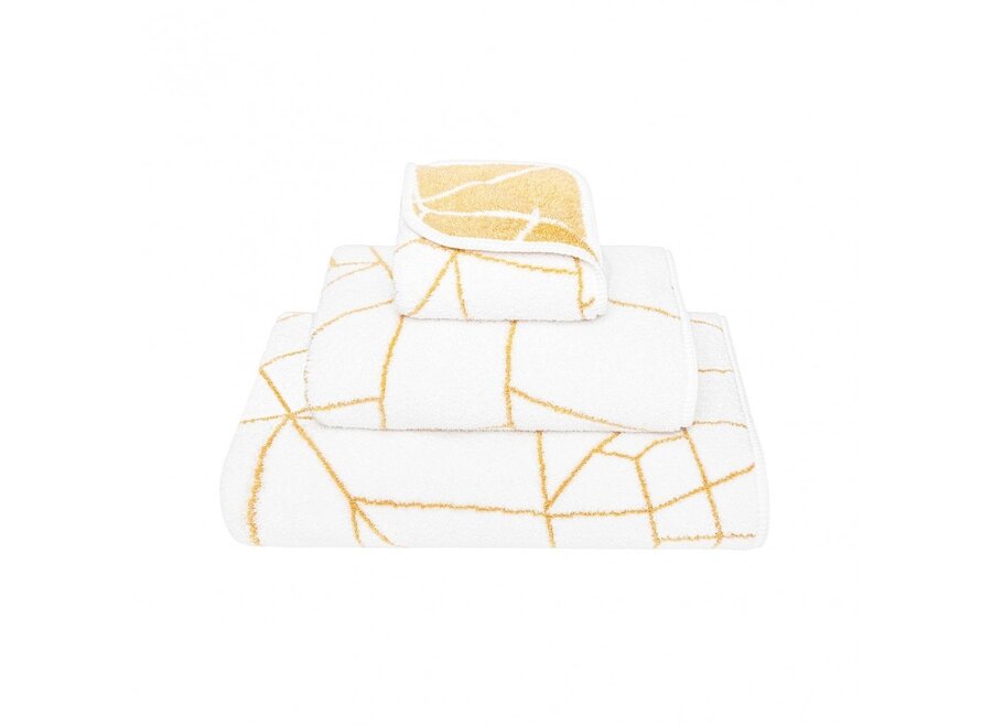 Towel 'Amalia' - White/Gold