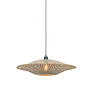 Hanglamp Bali bamboe horiz. 60x15cm zwart/naturel, M