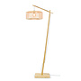 Vloerlamp Bromo bamboe nat. h.176cm/kap dia.40x18cm nat. S