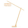 Vloerlamp Bromo bamboe nat.h.207cm/kap 60x18cm nat., L