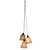 Hanglamp Kalimantan/3-kap bamboe dia.17xh.16cm zwart/naturel