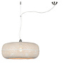 Hanglamp Palawan bamboe dia.60xh.25cm/1-kap, wit