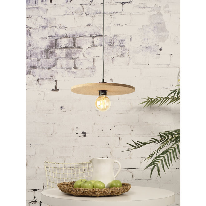 Hanglamp kurk Algarve dia.40xdikte 1,5cm naturel