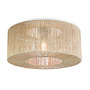 Plafonniere Iguazu jute rond/recht dia.60x25cm naturel, L