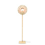 Vloerlamp Kalimantan bamboe naturel h.170cm/kap vertic. 44x12cm z/n, S