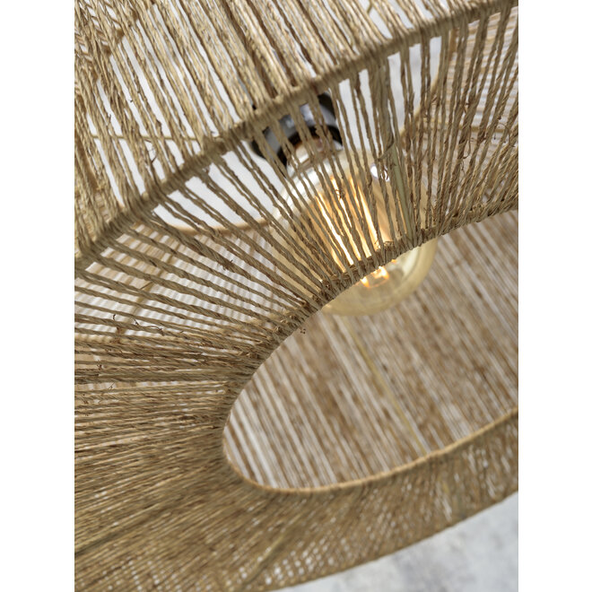 Plafonniere Iguazu jute rond/recht dia.50x22cm naturel, S