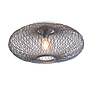Plafonniere Cango bamboe ellips dia.60x25cm zwart