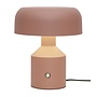 Table lamp iron Porto h.30x25cm/shade round dia.25x9cm, terra