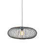 Hanglamp Cango bamboe ellips dia.60x25cm zwart