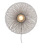 Wandlamp Cango bamboe ellips dia.60x25cm zwart