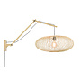 Wandlamp Cango naturel/kap dia.60x25cm naturel, L